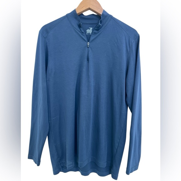 Raffi Cotton Quarter Zip Mock Lightweight Pullover Men’s Size Large - Picture 1 of 7